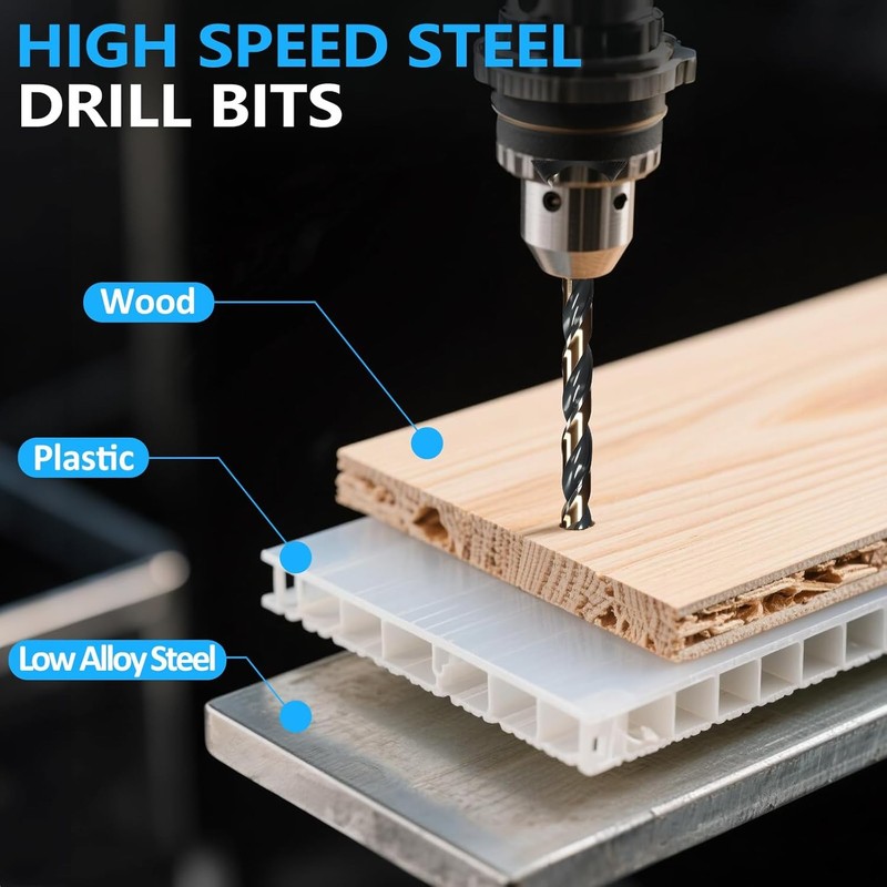 29Pcs Drill Bits High Speed Steel Carbide Twist Drill Bit Set for Hardened Metal gallery