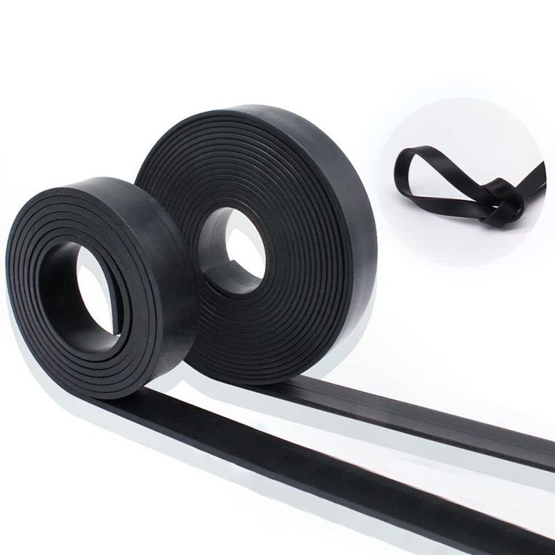 Black Solid Rubber Flat Strip Sealing Strip Thick 1/2/3/5mm Width 10/15/20-100mm gallery