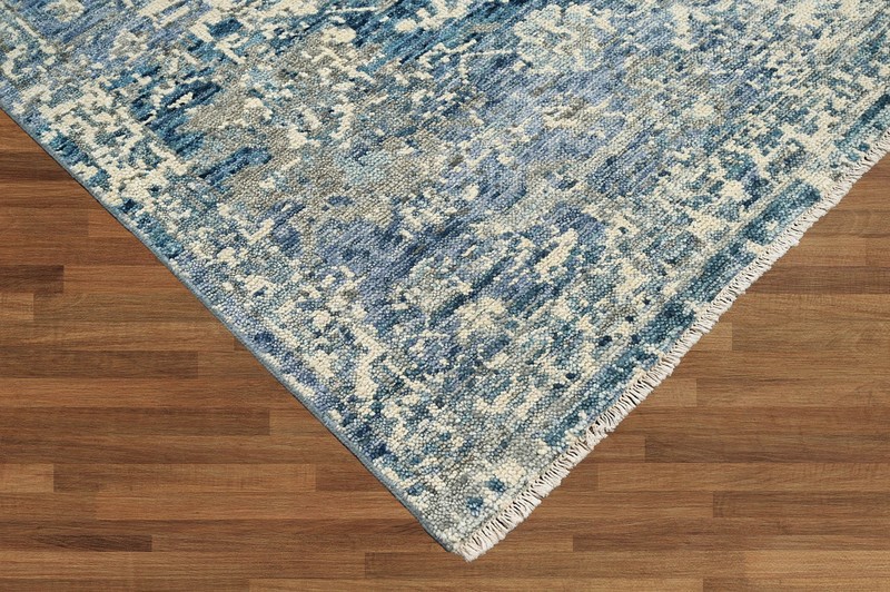 8x10 Beige Hand Knotted Transitional Oushak Wool Area Rug gallery