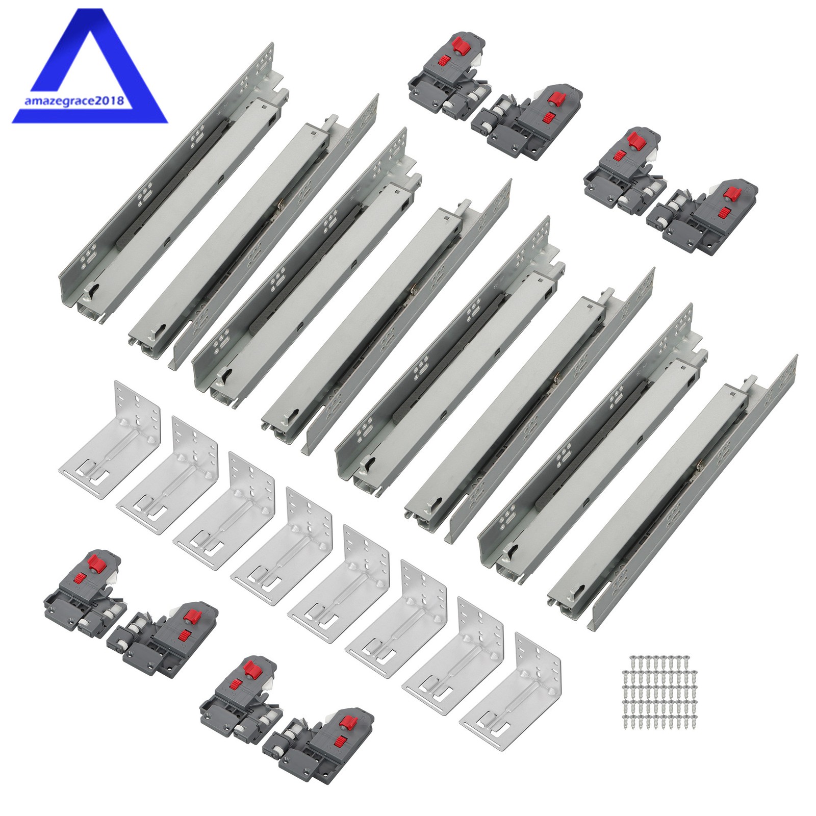 4 Pairs Undermount Drawer Slides 15 inch Undermount Soft Close Drawer Slides gallery