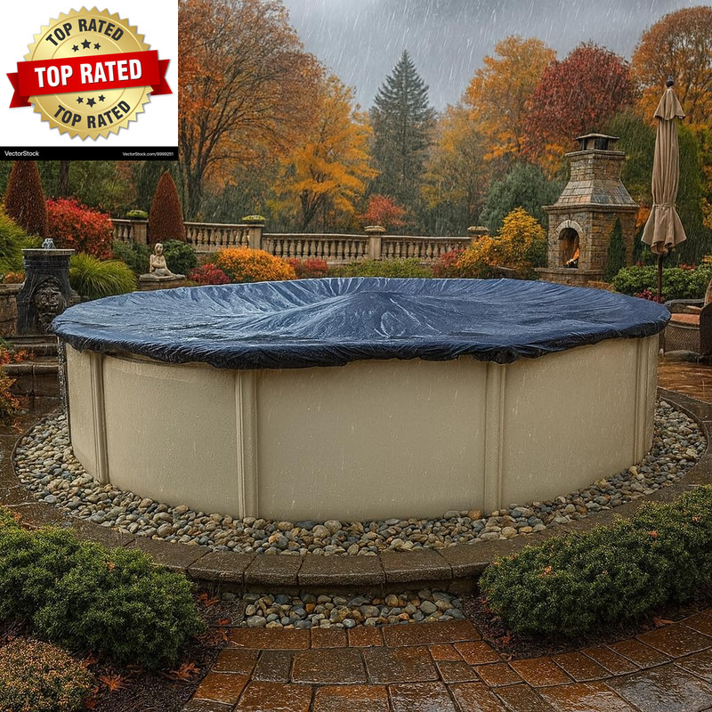 18’ Ft. round Pool Winter Cover for above Ground Pools -UV Resistant, Weatherpro gallery