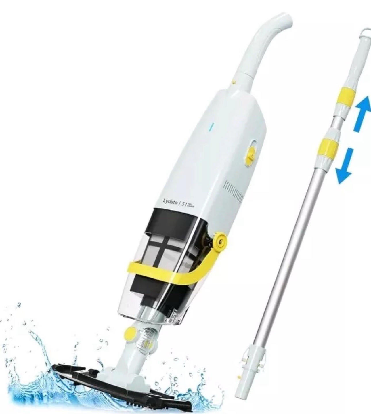 Lydsto Cordless Handheld Pool Vacuum with Telescopic Pole, Cordless Model S1 gallery