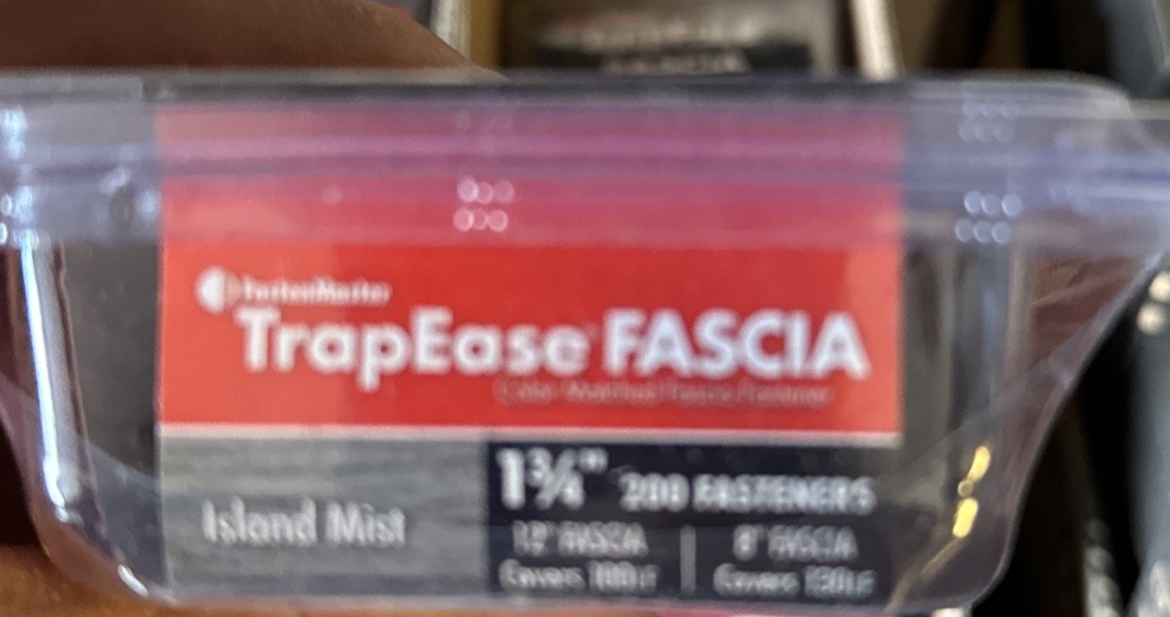 FastenMaster TrapEase Color Matched Fascia Fastener Island Mist 200 FMTRF-1LFLM gallery