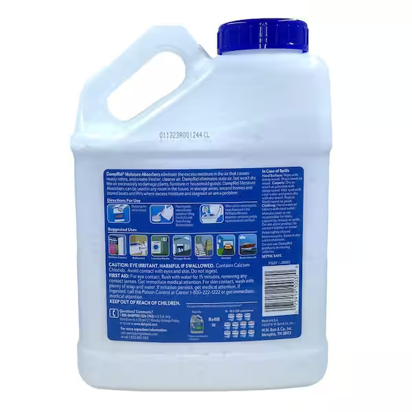 NEW Super Refill DampRid 7.5 lbs. Moisture Absorber Fragrance Free Remove Odors gallery