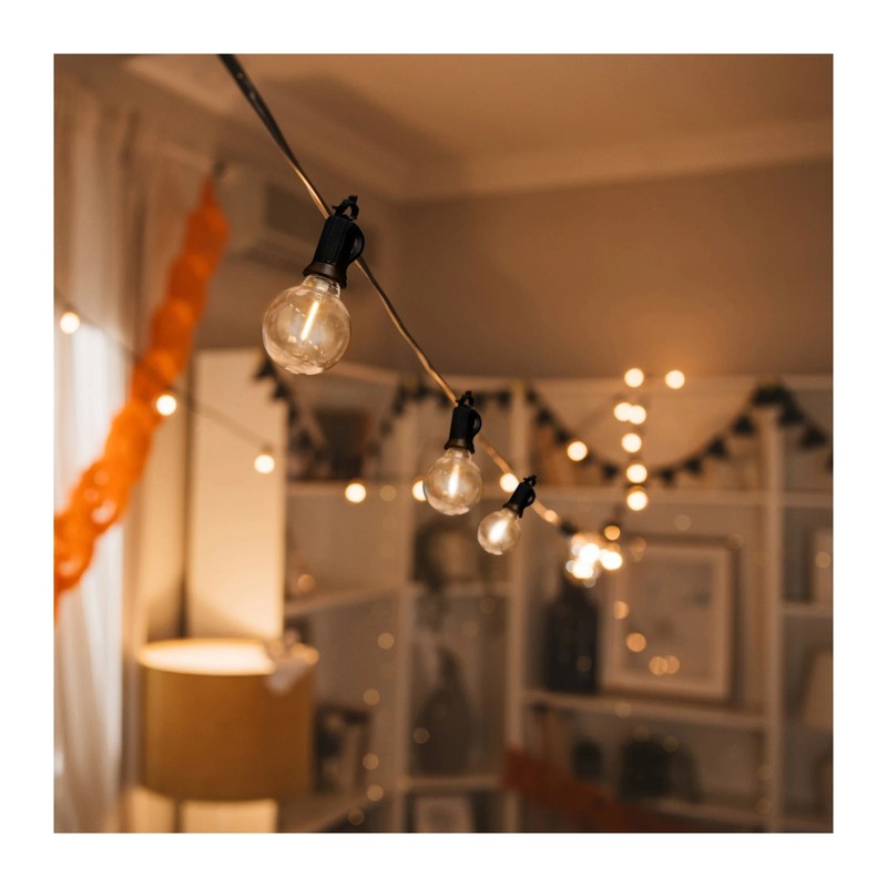 New Feit Electric 50' LED Cafe String Light, SL50-50/G12/FIL/RP 50 Bulbs 1806288 gallery