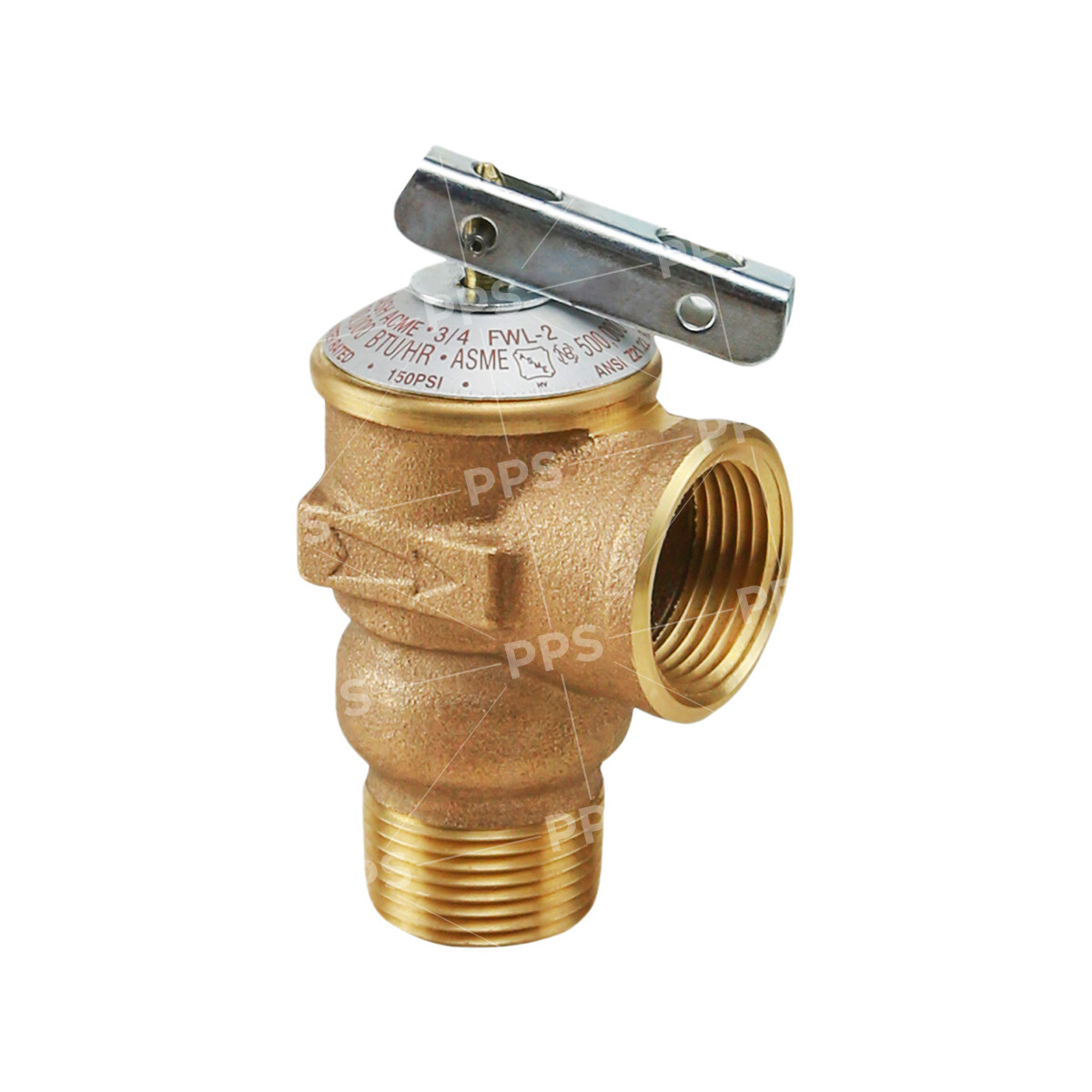 Forged Brass Pressure Relief Valve for Tankless Water Heater, 3/4 in. FIP x MIP gallery