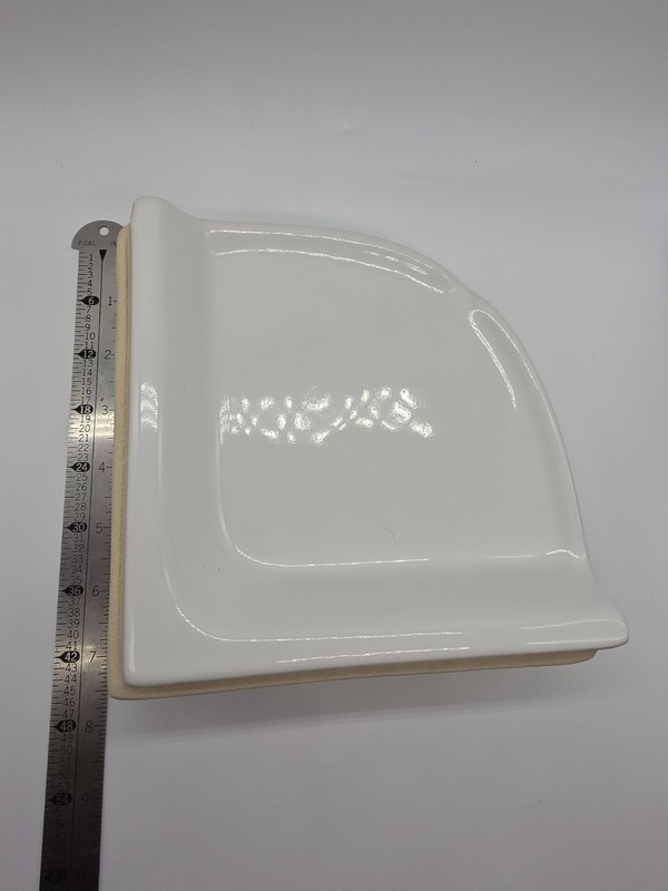 American Olean Off White Ceramic Tile Corner Shelf 7 X 7 AO10BA765CC1P2 gallery