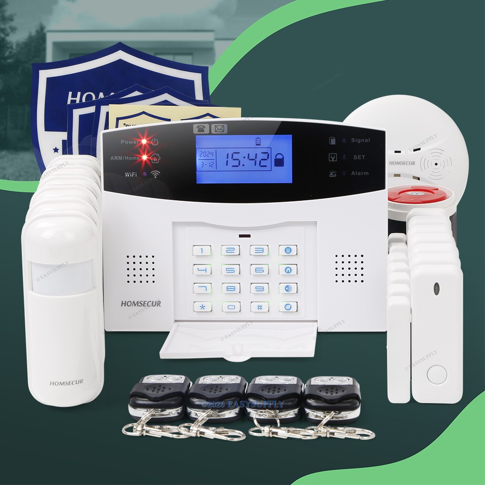 OMSECUR Wireless &wired WIFI 4G GSM Home Security Alarm System IOS/Android APP gallery