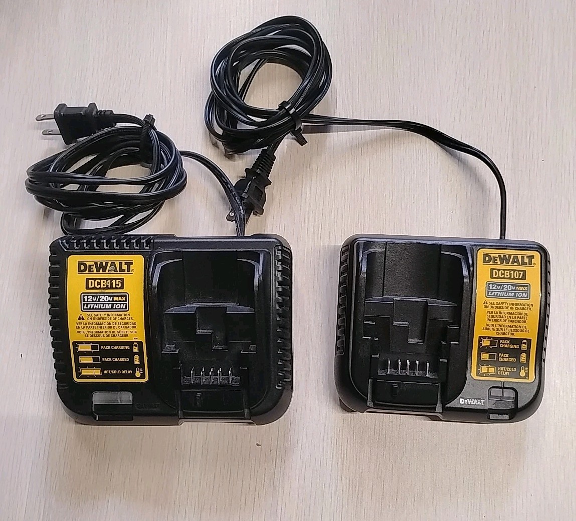 Dewalt RAPID DCB115, DCB107 CHARGER (LOT OF 2) gallery