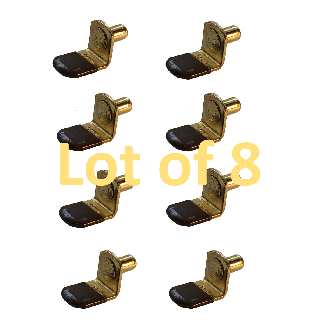 1/4" Shelf Support Pegs Bronze Cabinet Shelves Support Pins Rubber gallery