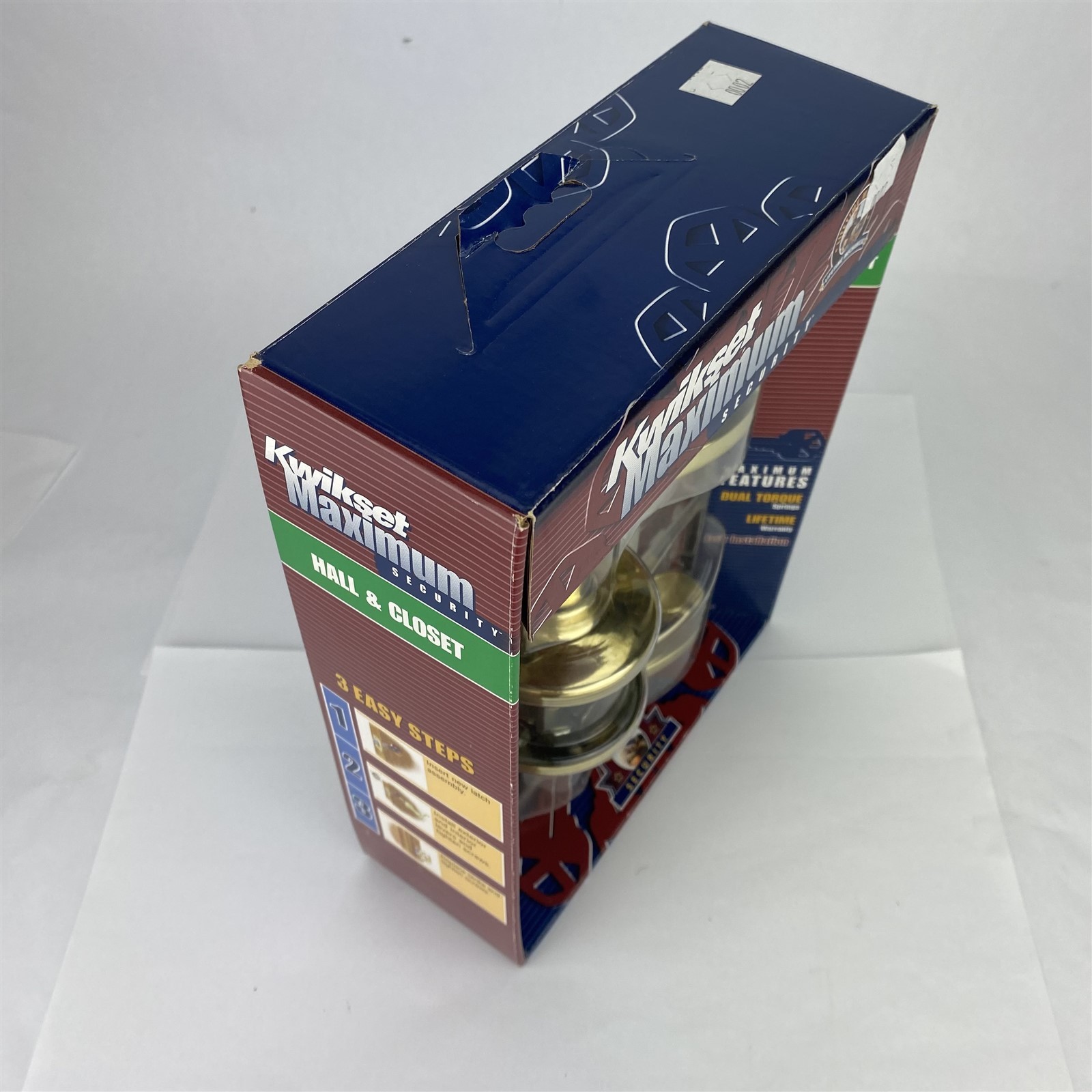 Kwikset Maximum Security Hall & Closet Left Handed Hand Lever Polished Brass gallery