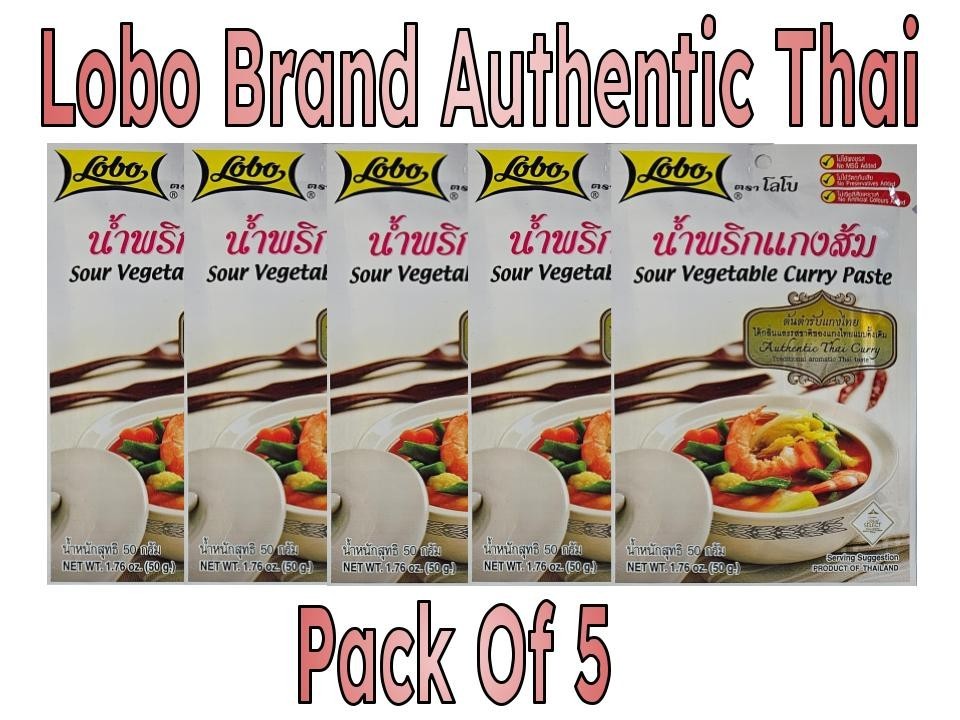 Sour Vegetable Curry Paste- Authentic Thai - Pack of 5 gallery