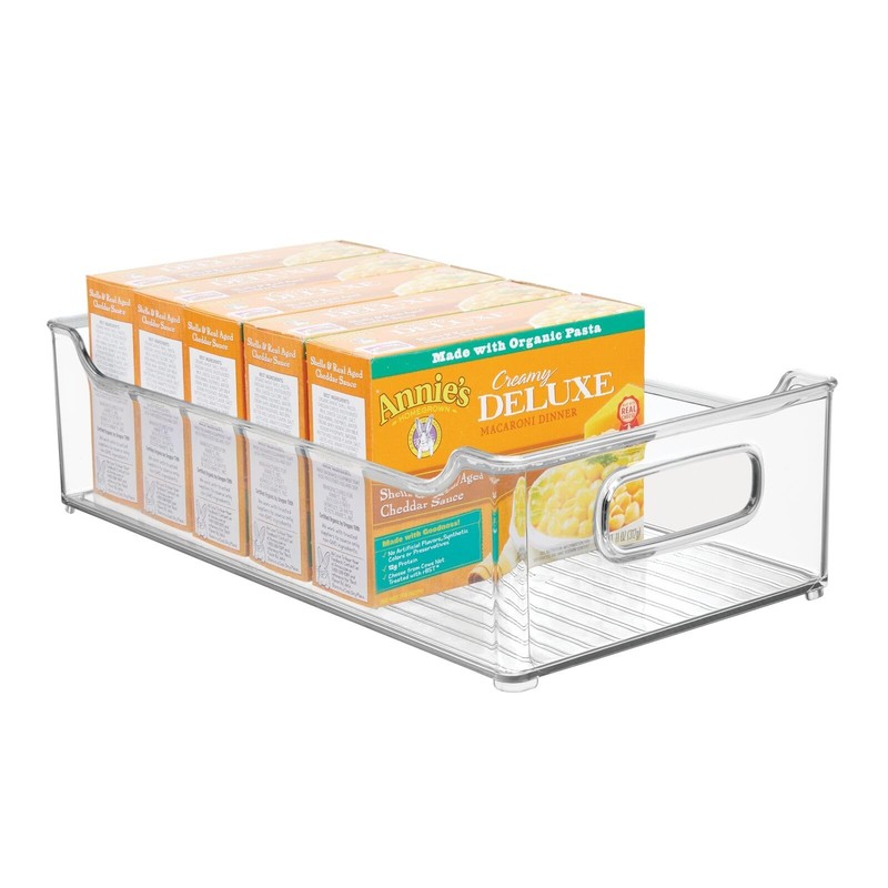 mDesign Wide Plastic Kitchen Storage Container Bins with Handles -Organization gallery