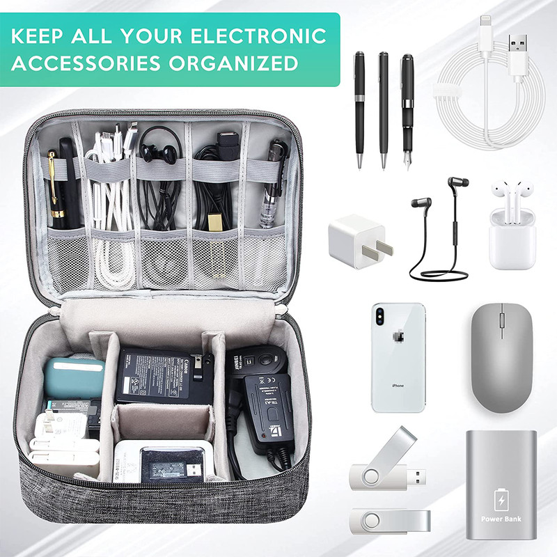Digital Storage bag Portable Electronics Travel Organizer USB Cable Case Gadget gallery
