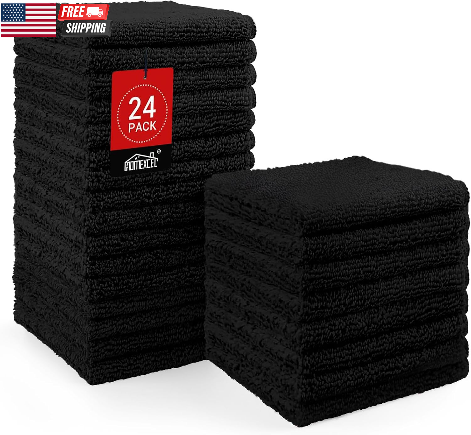 Wash Cloths, Quick Drying Face Towel for Showering, Super Absorbent Washcloths f gallery