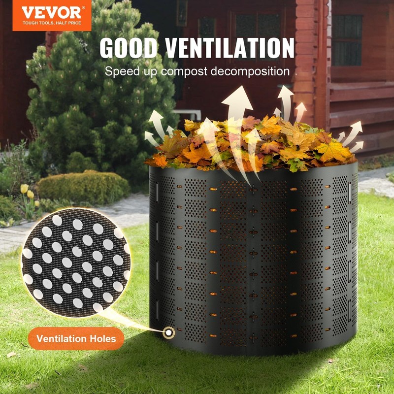 220 Gallon Outdoor Compost Bin - Expandable, Easy Setup, Large Capacity for Fast gallery