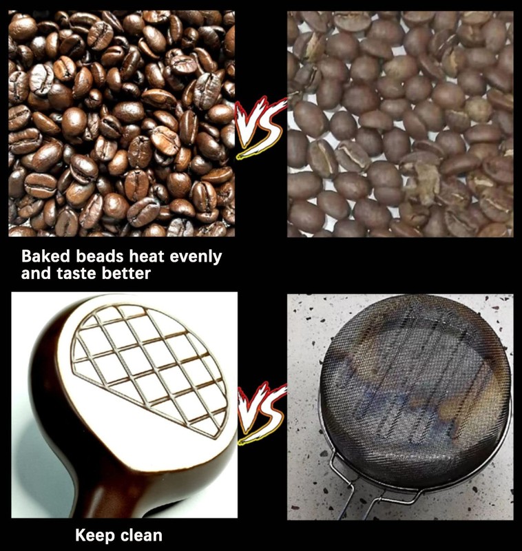 Bafelia Ceramic Coffee Roaster Machine for Home Use, Handy Stovetop Coffee Be... gallery