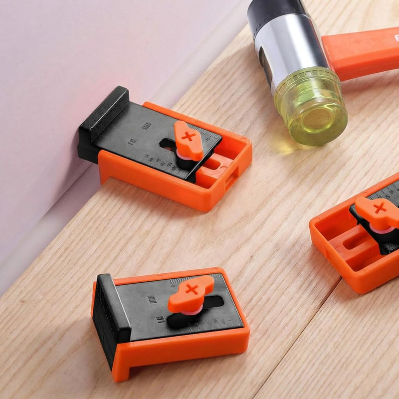 20-Pack Upgraded Flooring Spacers, 1/4" to 1" (6-25Mm) Adjustable Gap, Stable gallery