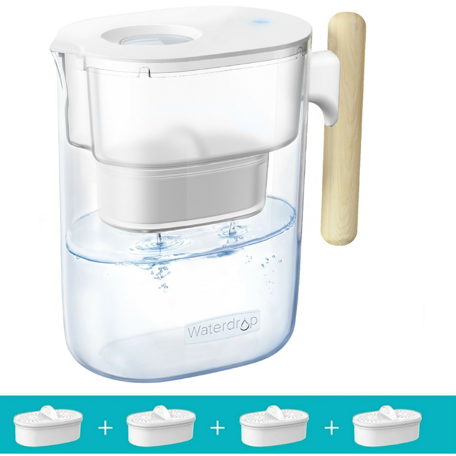 Waterdrop Chubby NSF Certified 3.5L Water Filter Jug with 4×90 Days Filter gallery