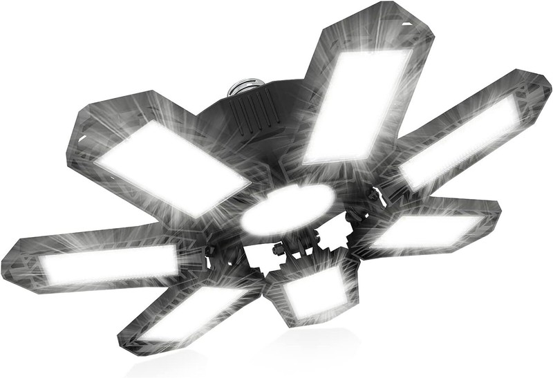 30000 Lumen Strong Triburst Multi-Directional Super Bright LED Garage Defo Light gallery