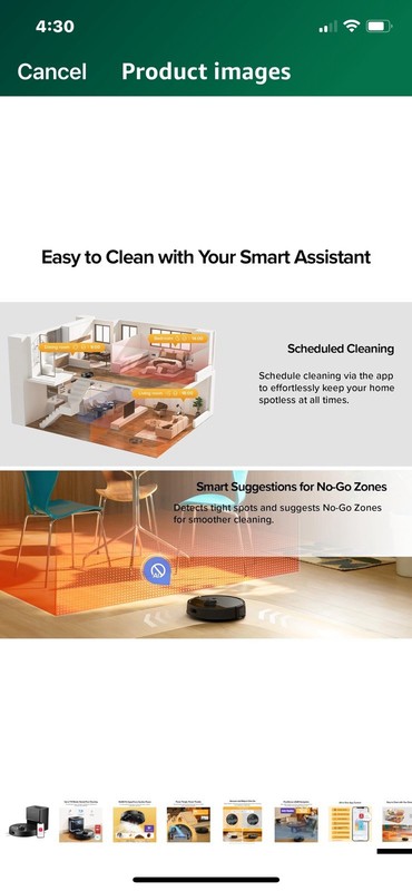 Roborock Q7M5 plus weeks of self empty section system for pet hair carpet naviga gallery