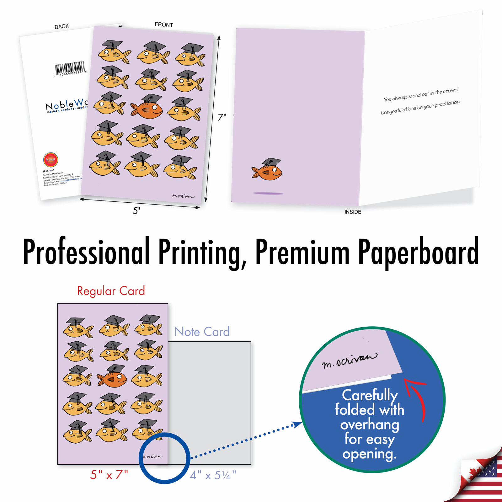 36 Asst'd Set Funny Graduation Greeting Cards w/ 5x7" Env. - Great Grads gallery
