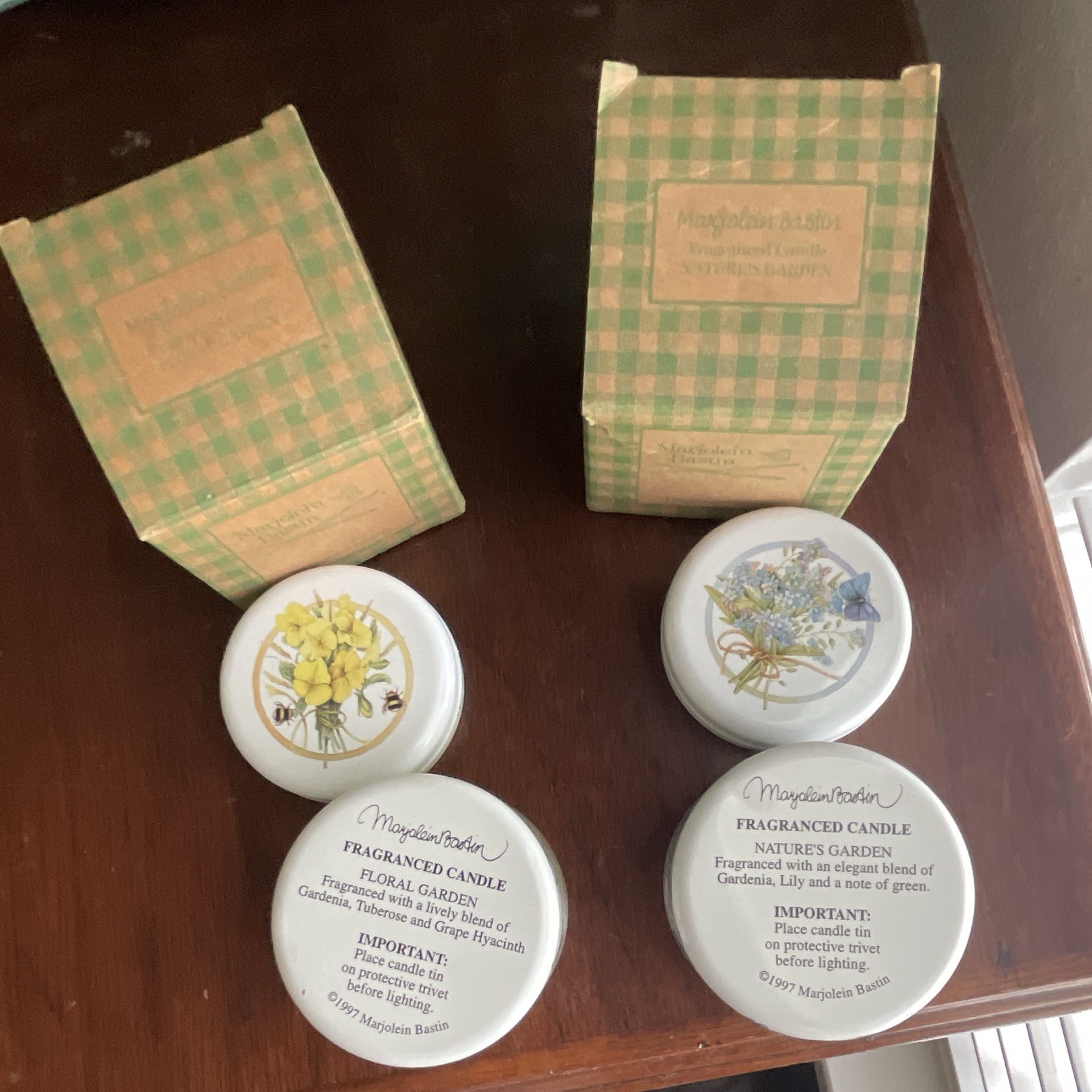 Marjolein Bastin Scented Candle Tin Set 2-Pack Floral Garden & Nature's Garden gallery