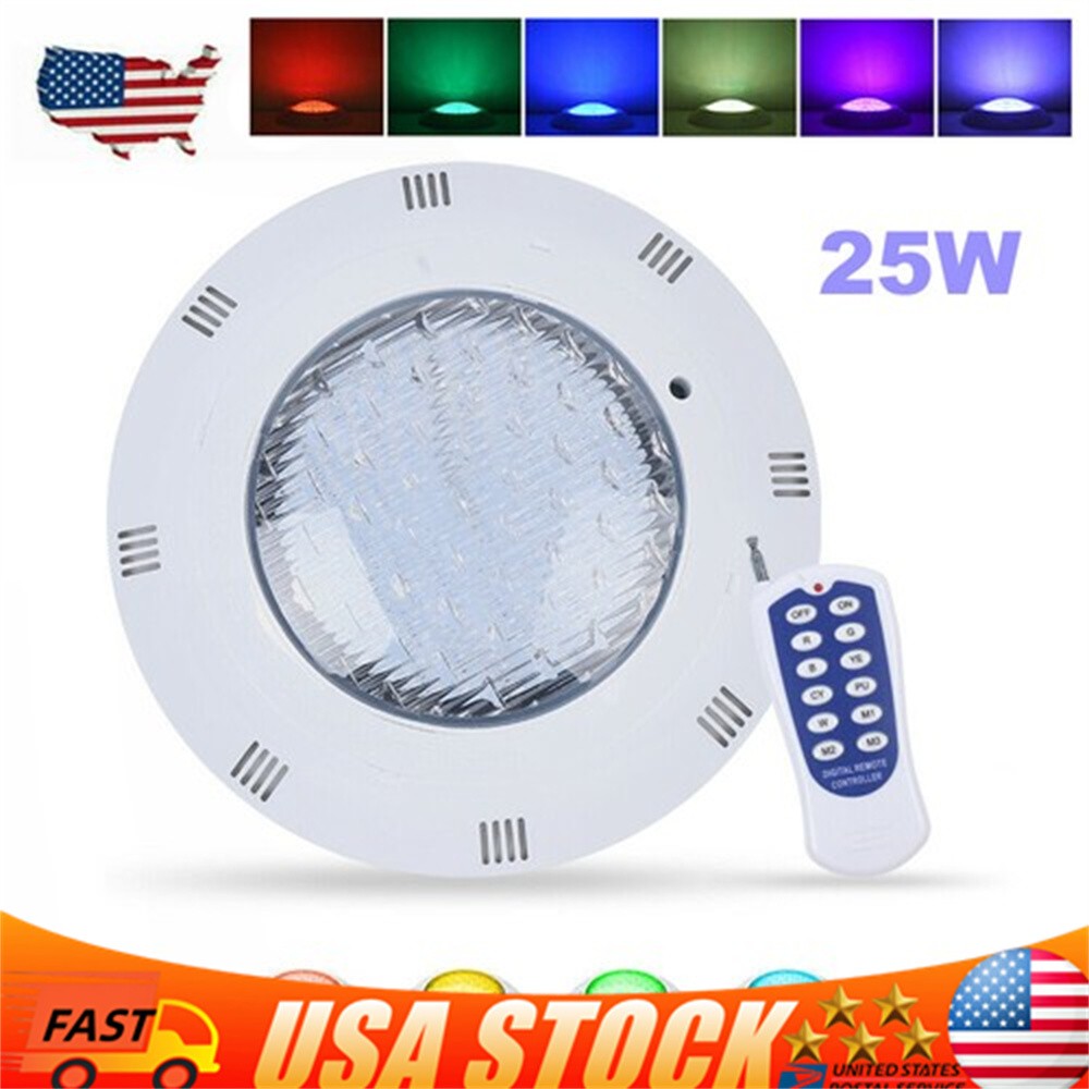 AC12V RGB Swimming LED Pool Lights underwater light IP68 Waterproof Lamp Spa 25W gallery