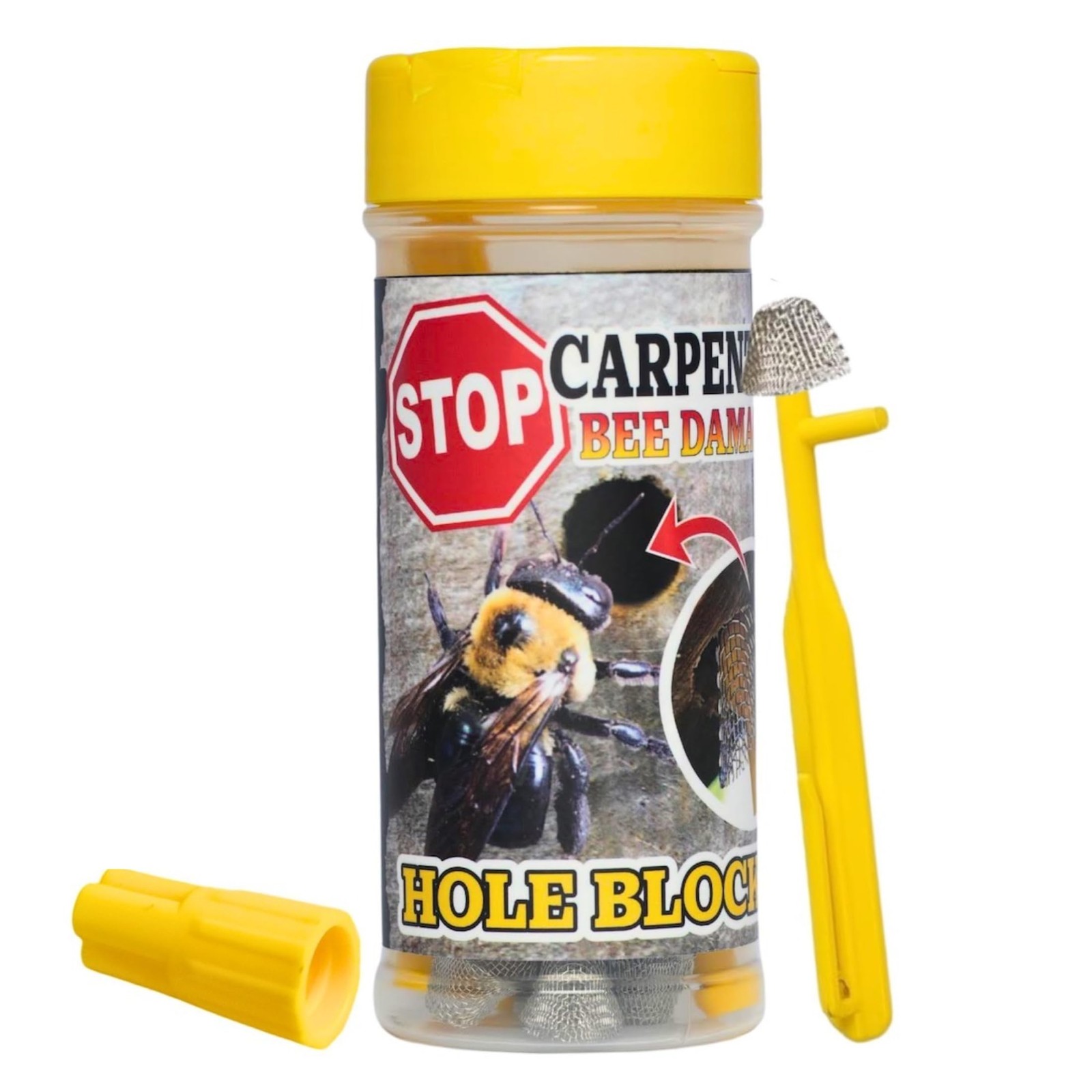 Patented Carpenter Bee Traps for Outside – 304 Stainless Steel 30 Count Hole ... gallery