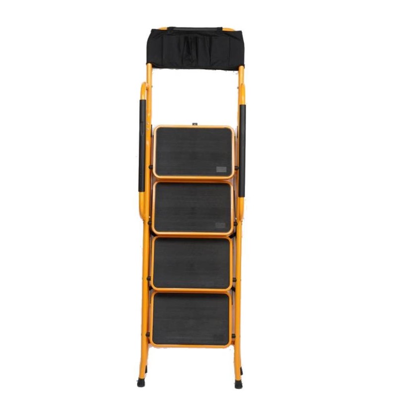 4 Step Stool Ladder Foldable Safety Padded Handrails w/ Tool Bag 330lbs Capacity gallery