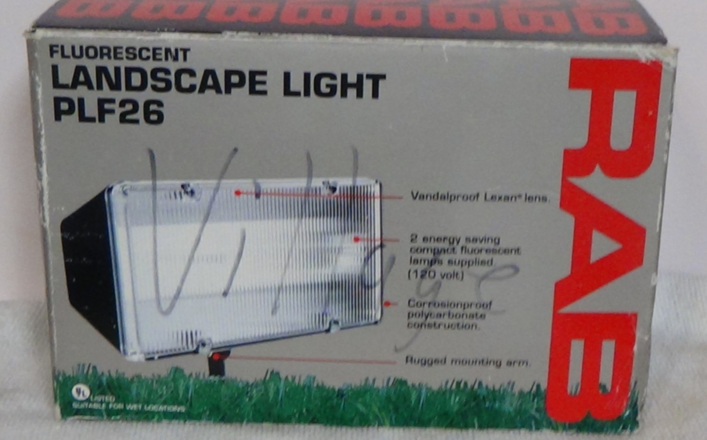 RAB PLF26 Fluorescent Landscape 26 Watt PL Flood Light 120 Volts Bronze gallery
