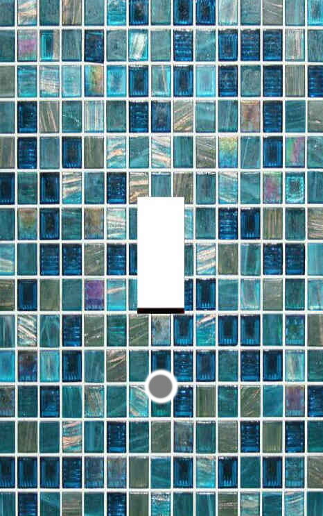 BLUE GLASS MOSAIC TILE IMAGE HOME DECOR LIGHT SWITCH PLATES AND OUTLETS gallery