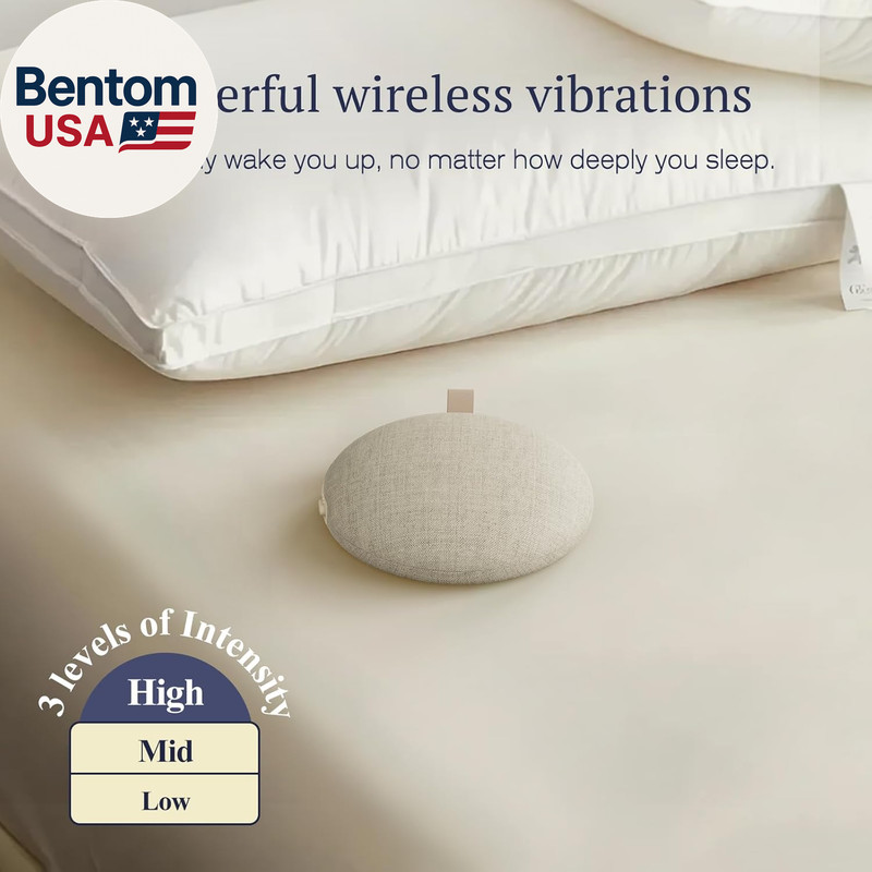 Extra Loud Alarm Clock with Wireless Bed Shaker, Vibrating Dual Alarm with Light gallery