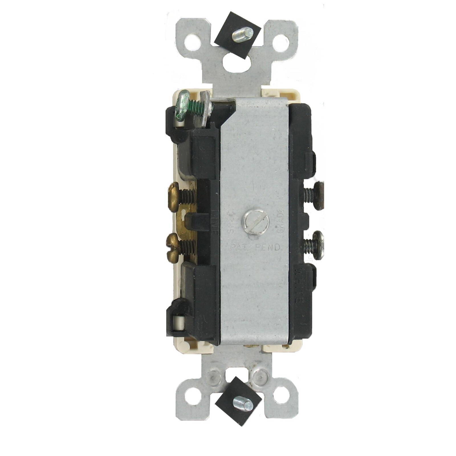 LOT 2 LEVITON DECORA ALMOND COMBO SWS/OUTLET 15A 120V - 5625ASP gallery