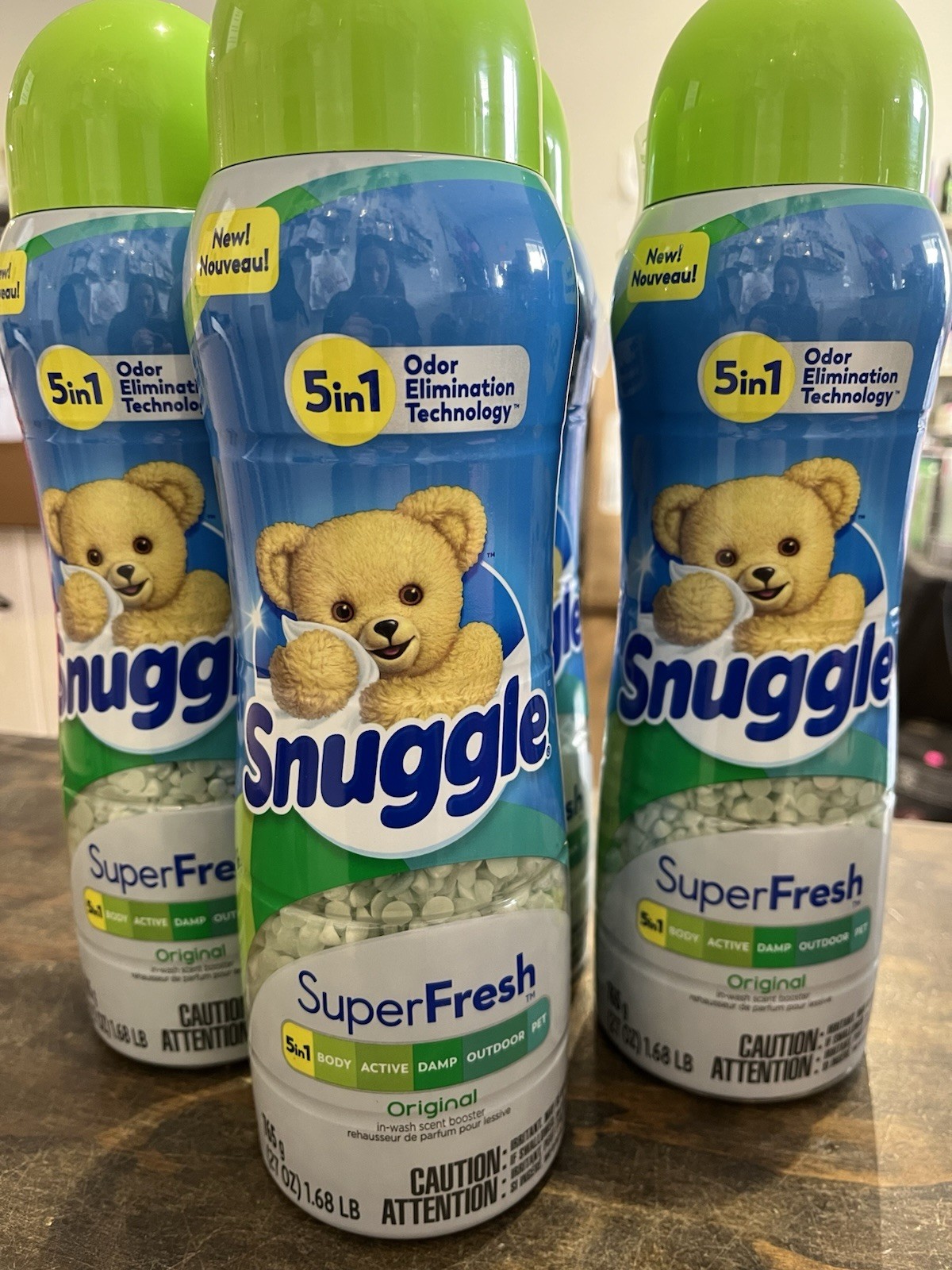 4 Snuggle Super Fresh Original In-Wash Scent Booster Laundry Beads 27 Oz Each gallery