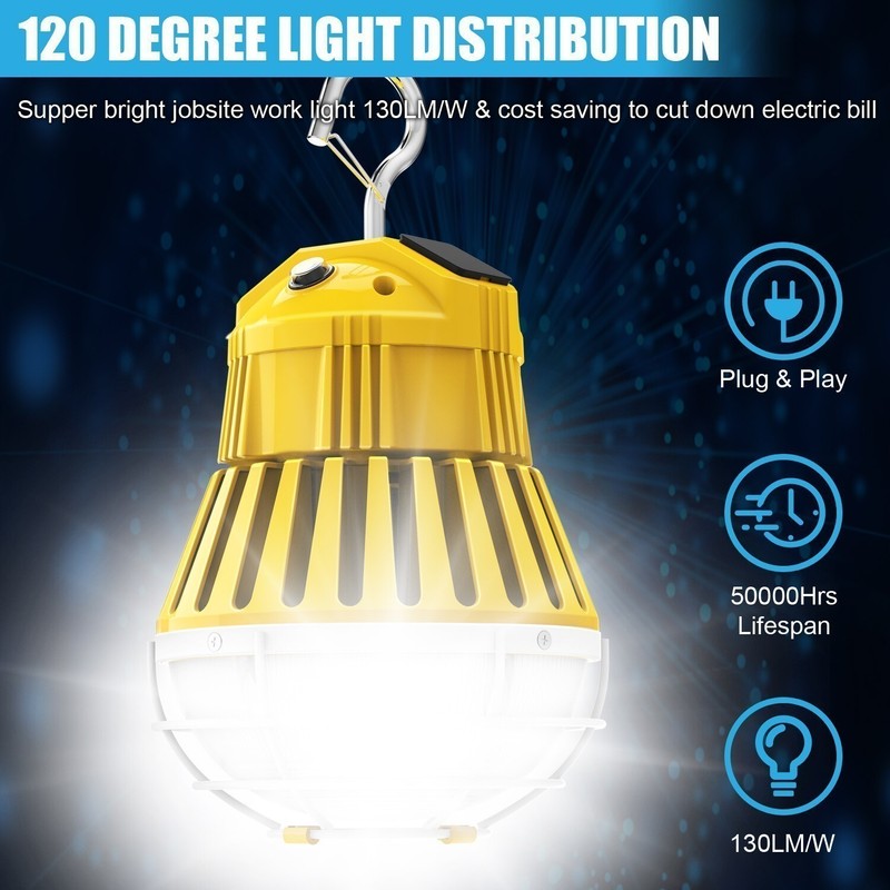 LED Linkable Temporary American Work Light CCT TUNABLE 5700K 277V 100W 80W 60W gallery