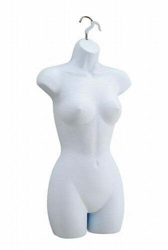 Ladies Hanging Torso Form (White) gallery