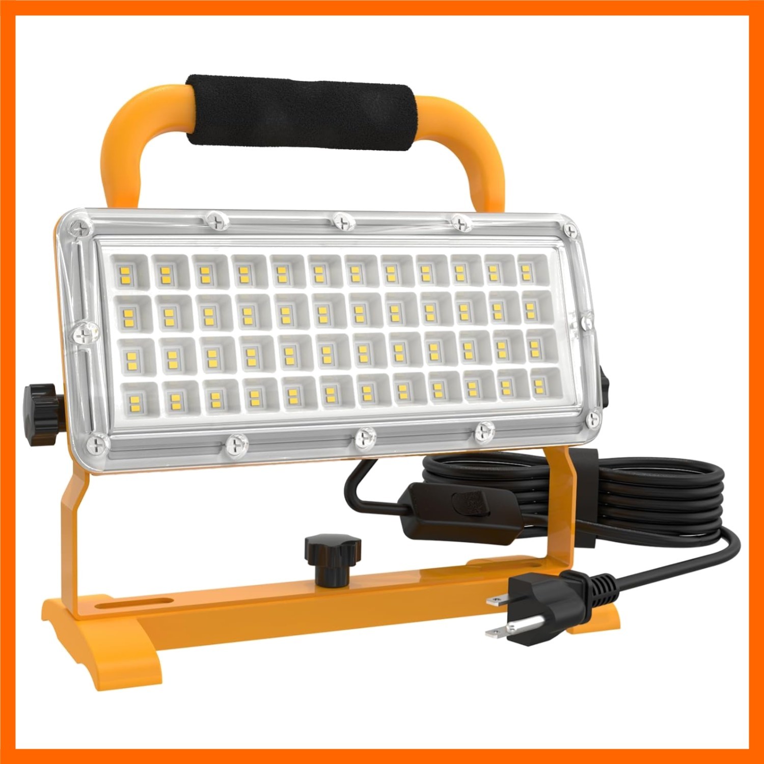 LED Work Light 6500LM 85-277v, 500W Equivalent Flood Light with 10FT Cord Swi... gallery