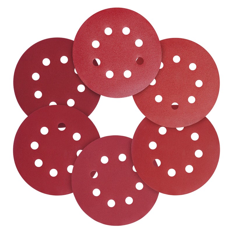 60PACK 5in 8-Hole Hook&Loop Sandpaper Sanding Disc 240 320 400 600 800 1000 Grit gallery