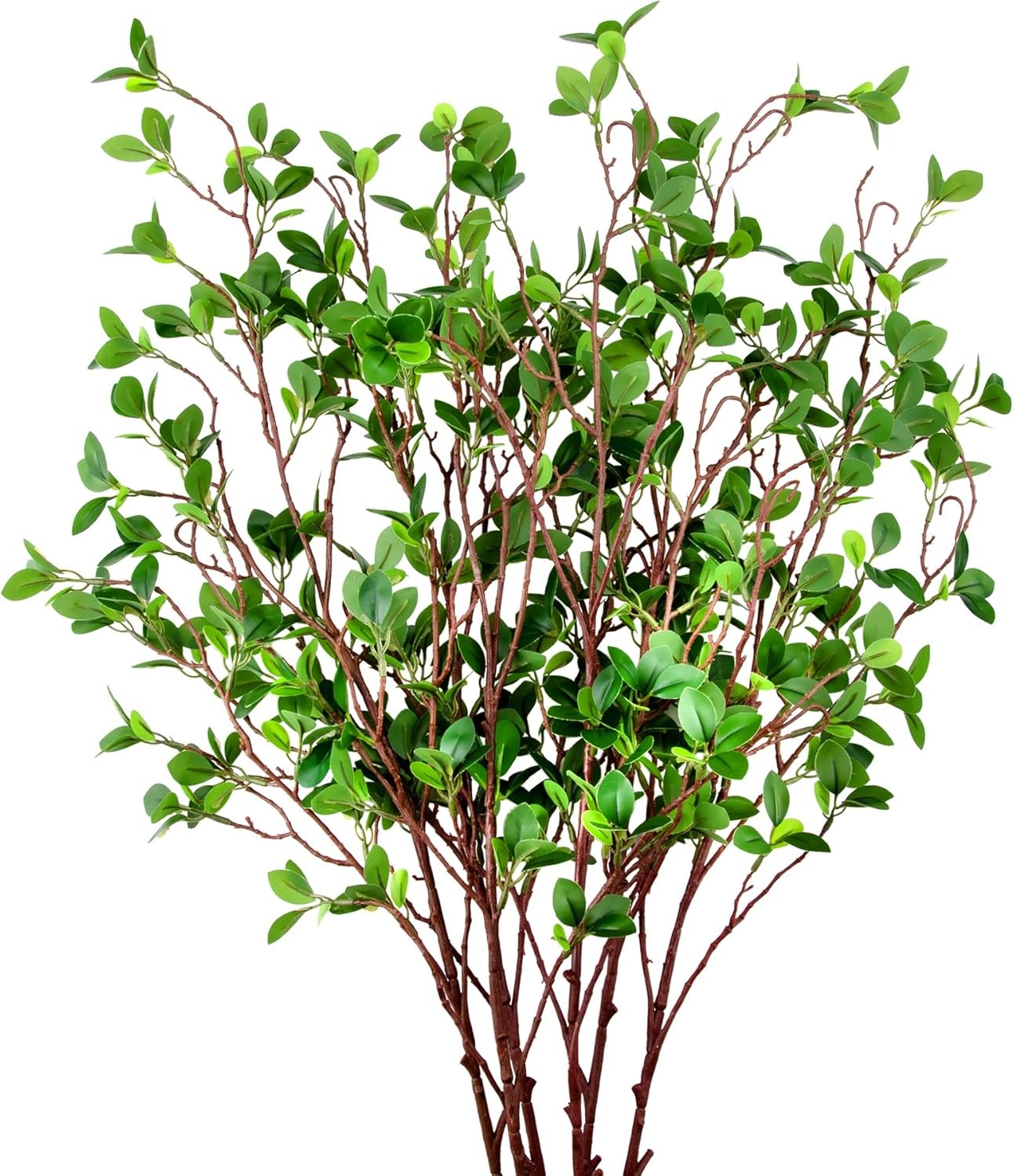 6 Pack 45" Artificial Ficus Stems - Faux Green Ficus Branches & Twigs for Vase gallery