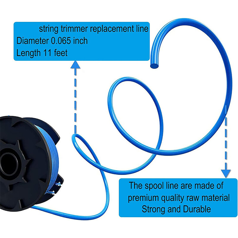 3/10 Pack For Ryobi Spool One+ String Trimmer Line 18V 24V 40V Weed Eater w/Cap gallery