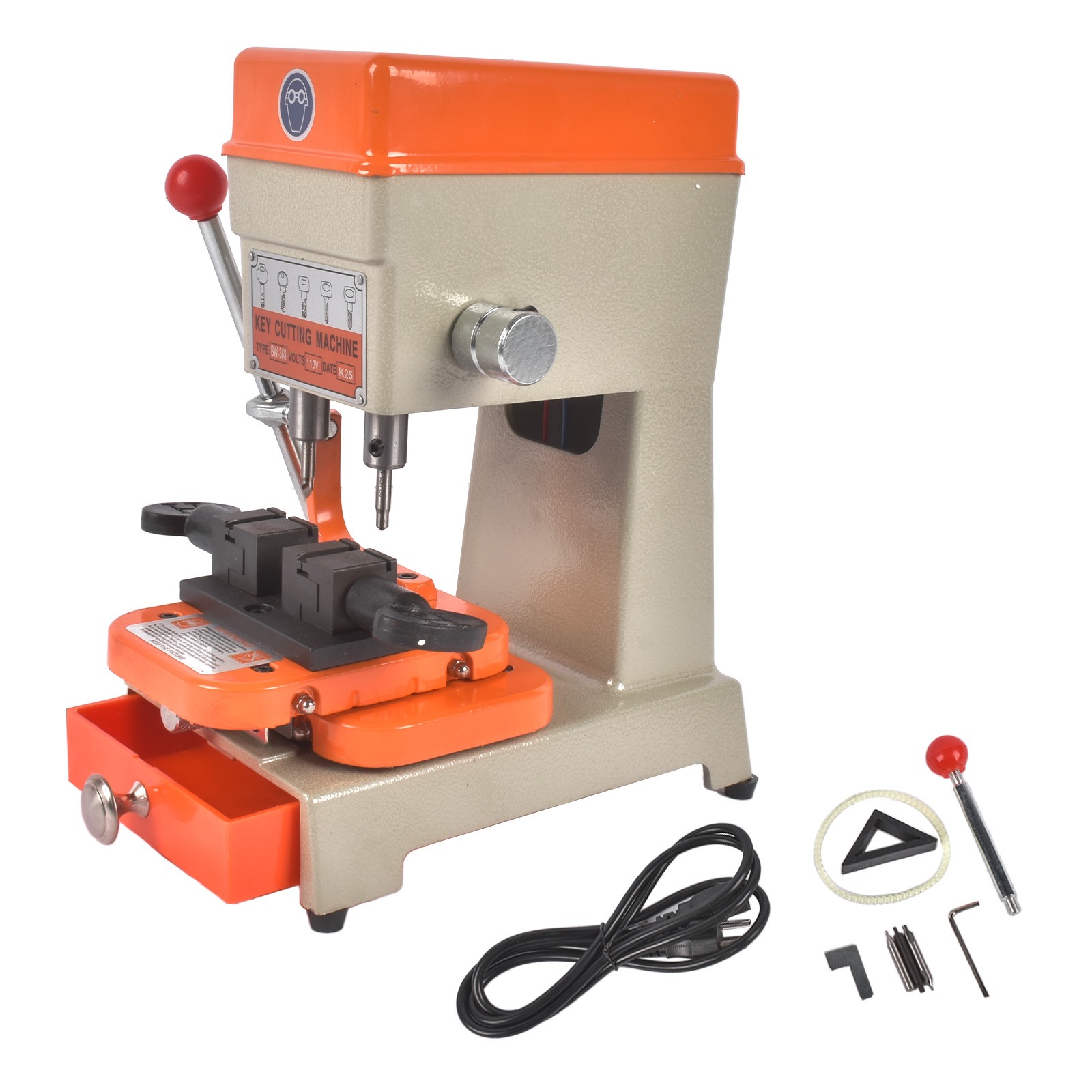 Vertical Key Cutting Duplicating Machine 110V 150W 50HZ Cutter Car Key Copier gallery