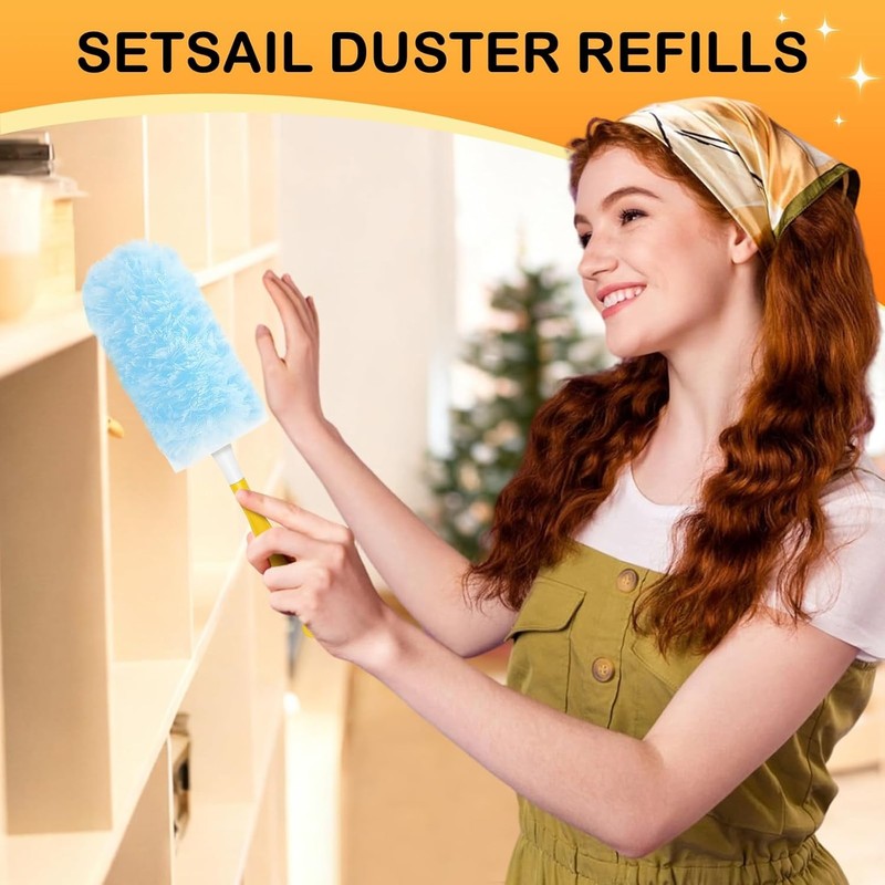 25 Count Duster Refills Compatible W/ Swiffer Dusters Cleaning Disposable Duster gallery