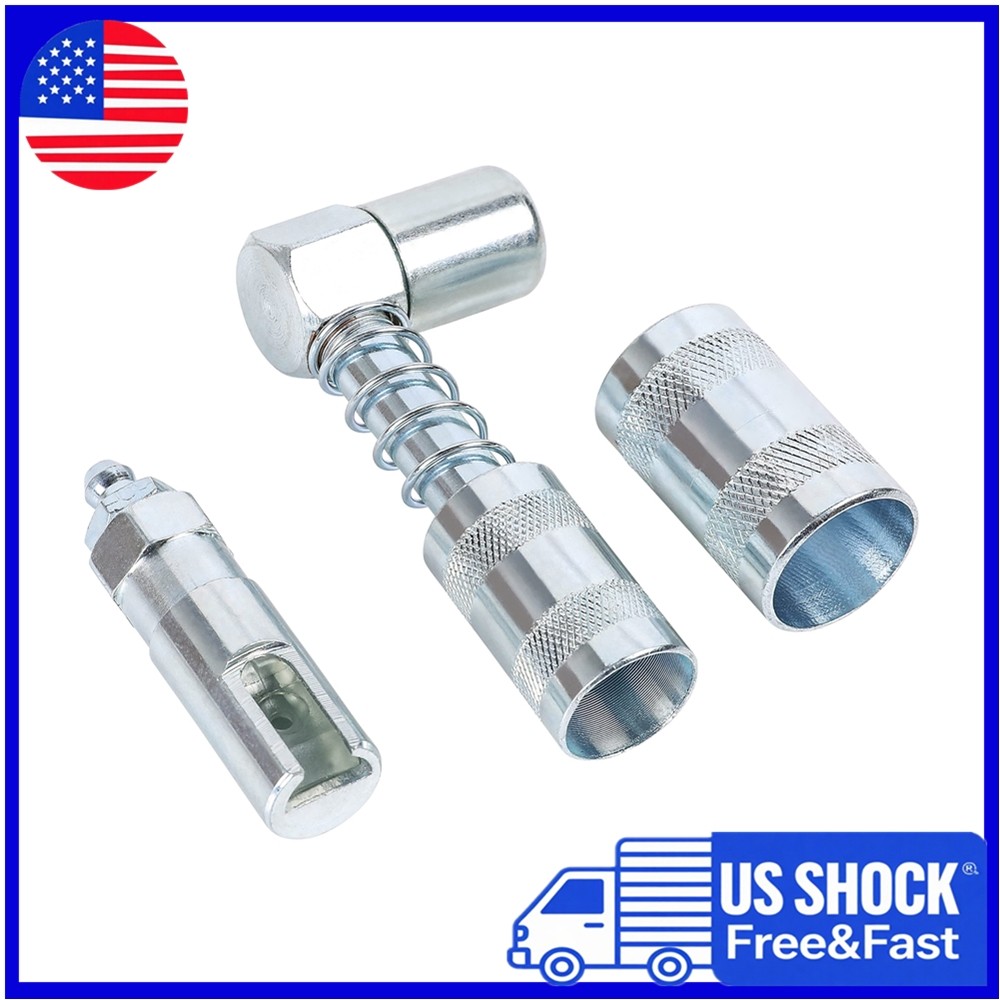 1 Set Grease Nozzle Adapter Grease Gun-Accessory 90 Degree Coupler Adapter Tool gallery