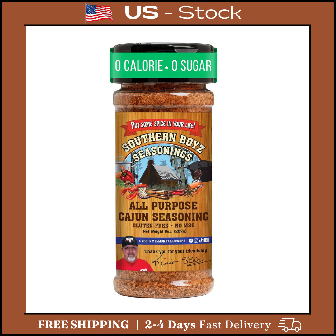 Southern Boyz All Purpose Cajun Creole Seasoning, 8 Ounce Shaker (No MSG, Gluten gallery
