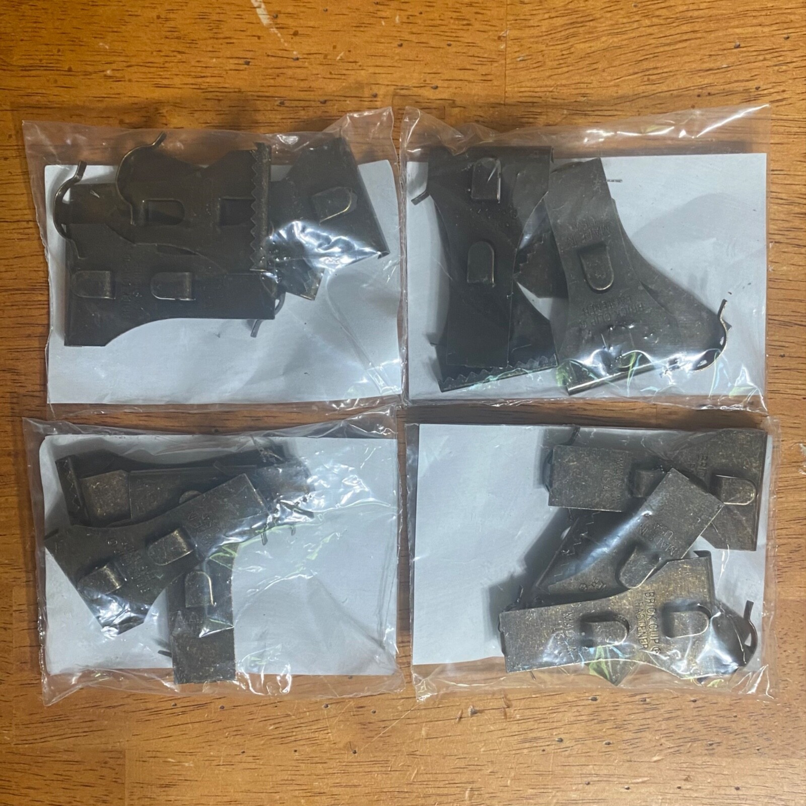 HOLIDAY JOY Metal Brick Wall Clip Fastener Hooks (25 Pounds) 4 Bags x4 gallery