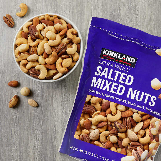 Kirkland Signature Salted Extra Fancy Mixed Nuts Premium 2.5 lb gallery