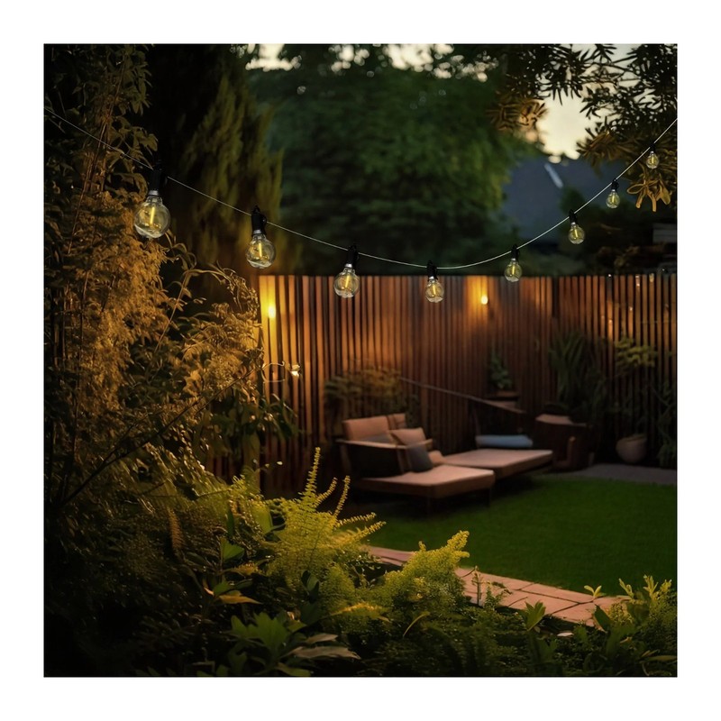 New Feit Electric 50' LED Cafe String Light, SL50-50/G12/FIL/RP 50 Bulbs 1806288 gallery