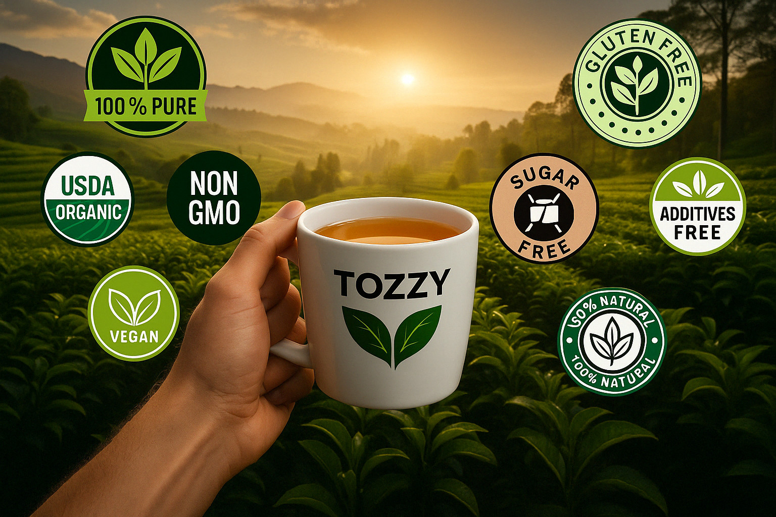 Organic Ginger Tea Bags - 100 Count (Plant-Based Pyramid Tea Bags) gallery