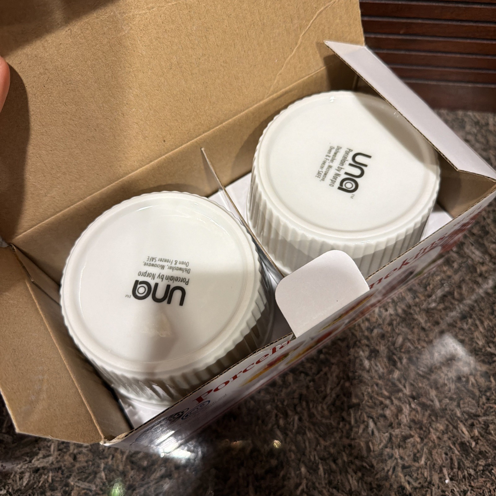 NEW Norpro 1 Cup/8oz/236ml Porcelain Ramekins Set of 6 White Bowls Crème Brûlée gallery